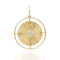 Gold Compass Pendant