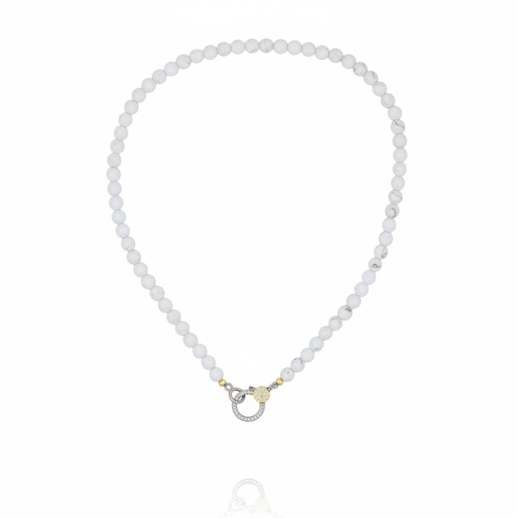 Two-Tone White Turquoise
