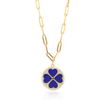 Clover Pendant Small - Lapis