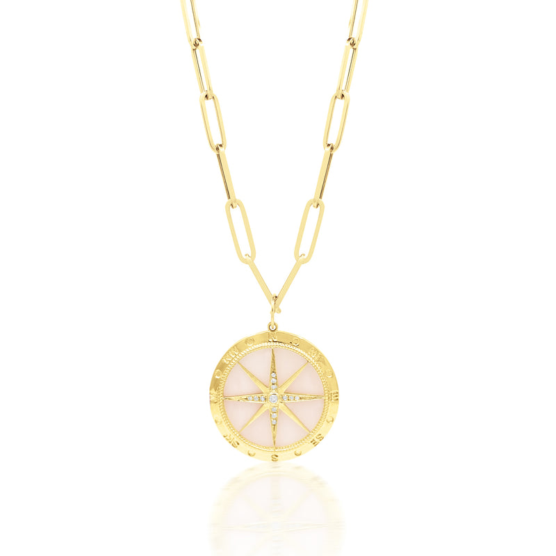 Pink Sand Compass Pendant