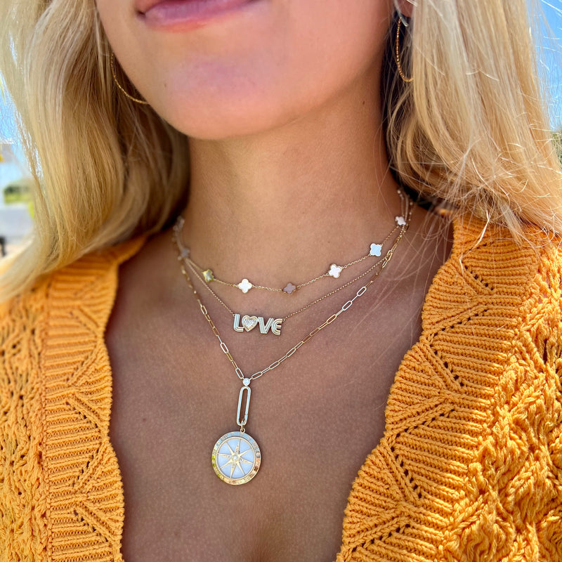 Snow Compass Pendant