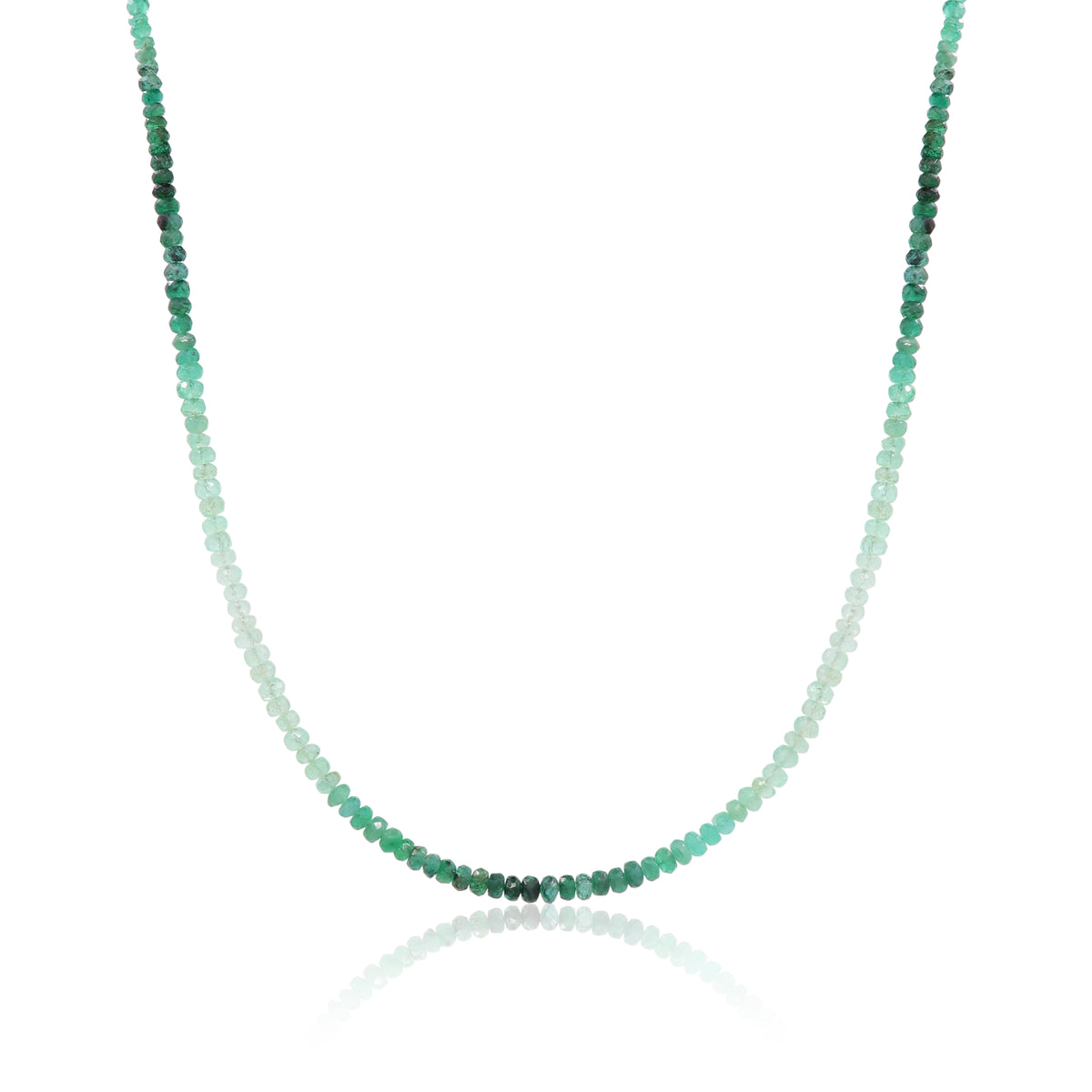 Graduated Emerald Sparkle Necklace