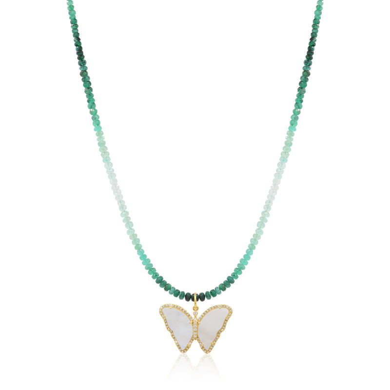 Graduated Emerald Sparkle Necklace