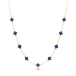 Stone Flower Necklace - Malachite