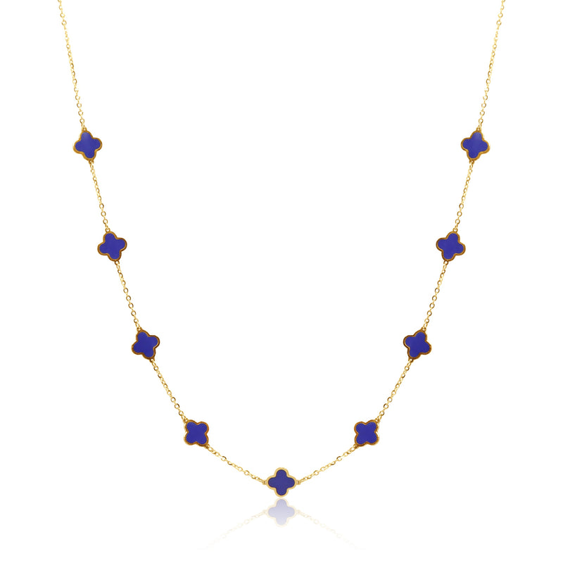 Stone Flower Necklace - Malachite