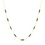 Stone Block Necklace - Mother of Pearl