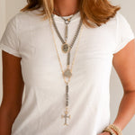 Two-Tone Cross Pendant