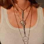 Two-Tone Compass Pendant