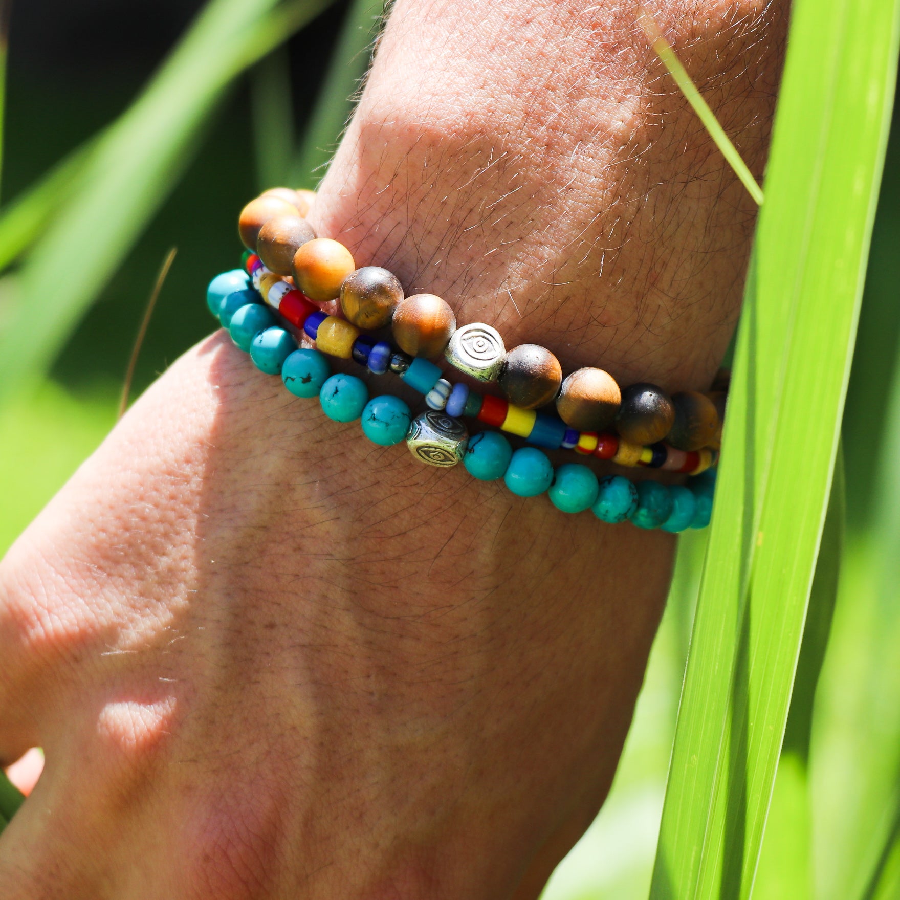 Matte Tiger's Eye, Men's Bracelets