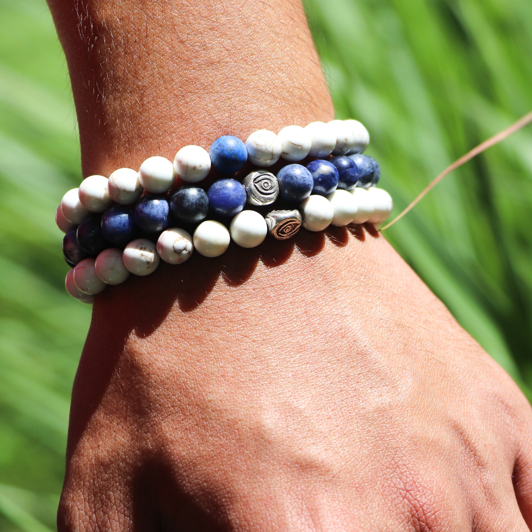 White Turquoise Men s Bracelets Man Beads Hayley Style