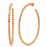 14k Diamond Cut Hoops