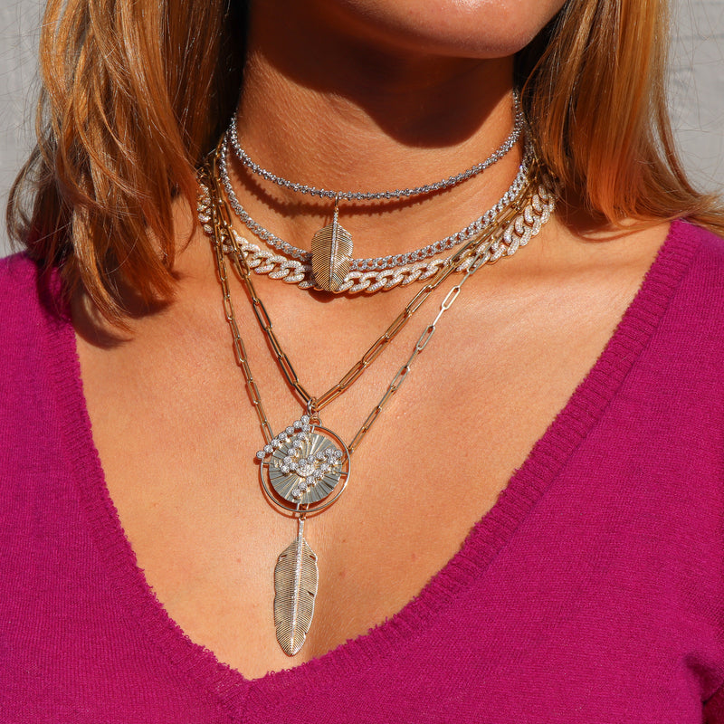Long Feather Pendant