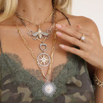 Two-Tone Compass Pendant
