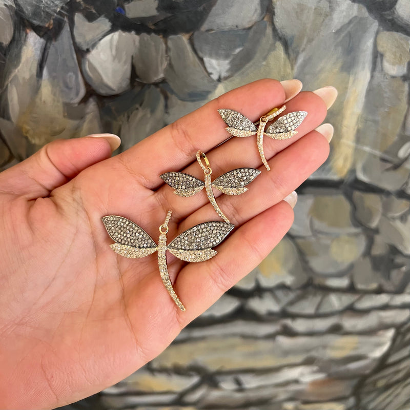 Two-Tone Dragonfly Pendant