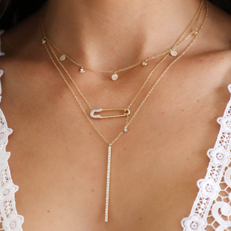 14k Yellow Gold Safety Pin
